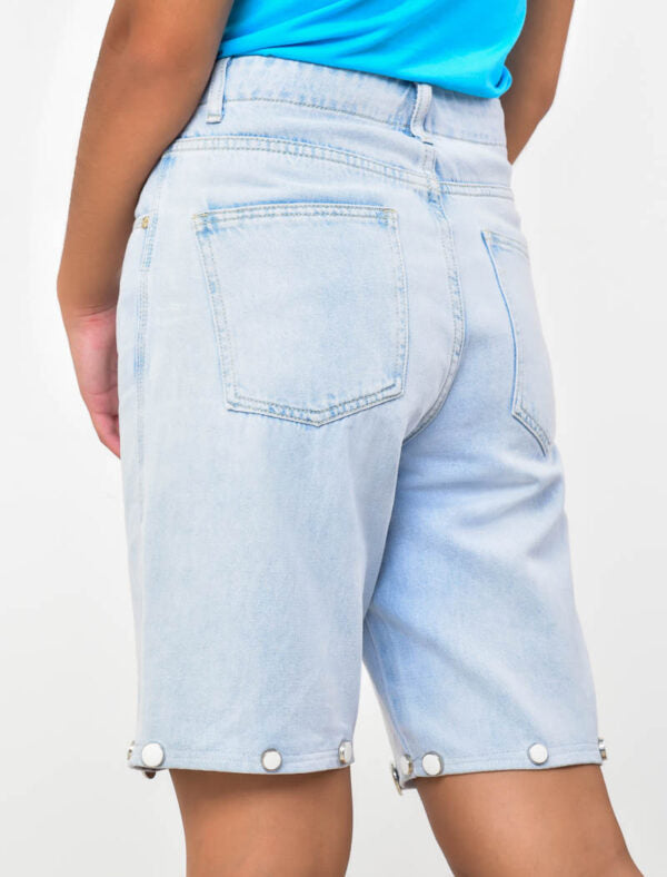 LIGHT BLUE JEANS PANTS CONVERTIBLE TO SHORT 2 IN 1