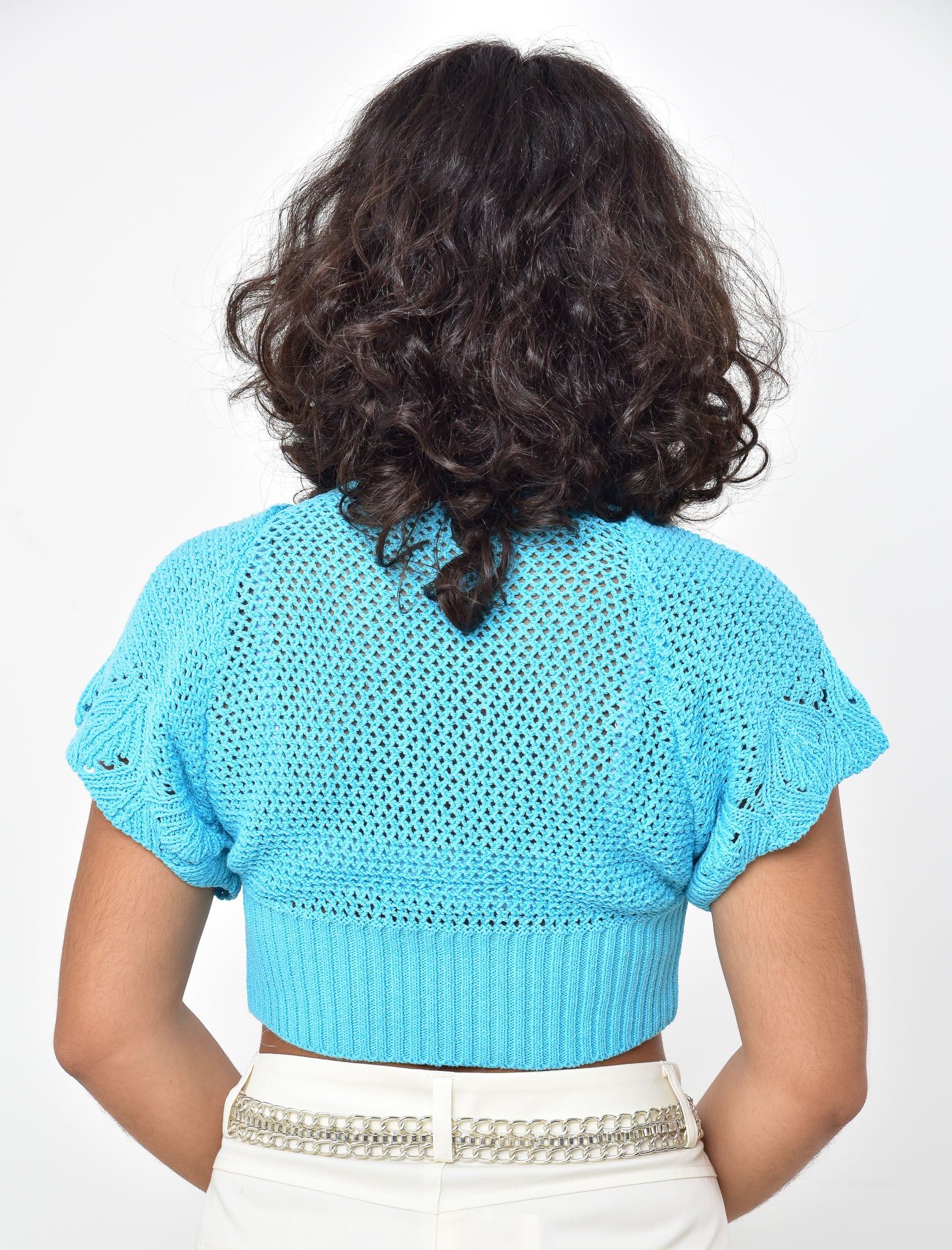 CROPPED TOP IN MAGLIA