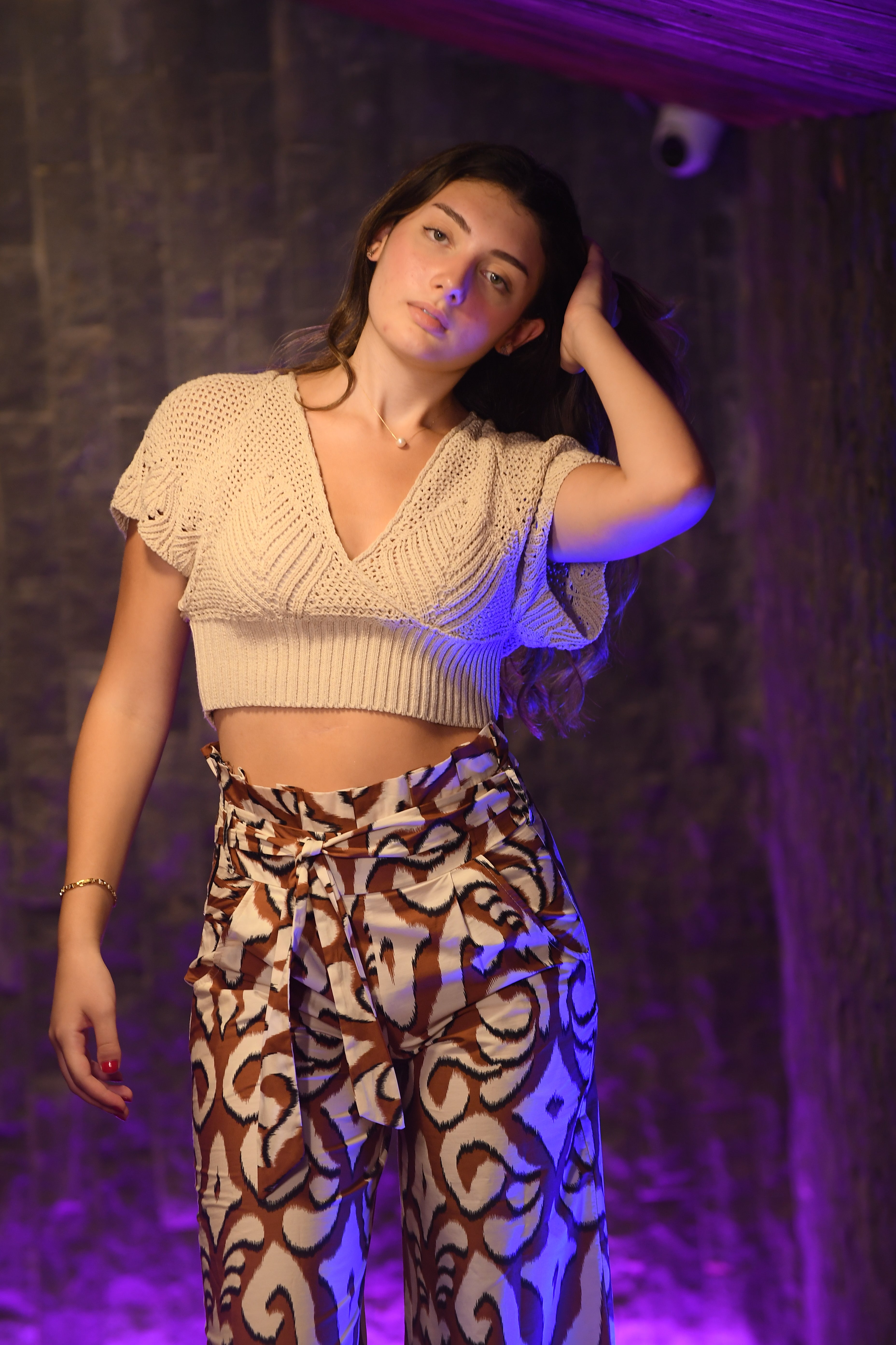 CROPPED TOP IN MAGLIA
