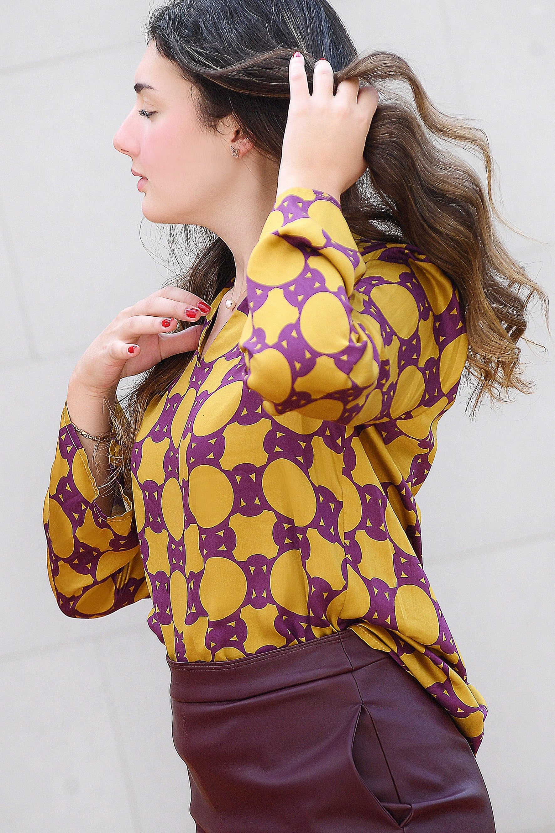 TUNICA BICOLOR GEOMETRIC DESIGNS
