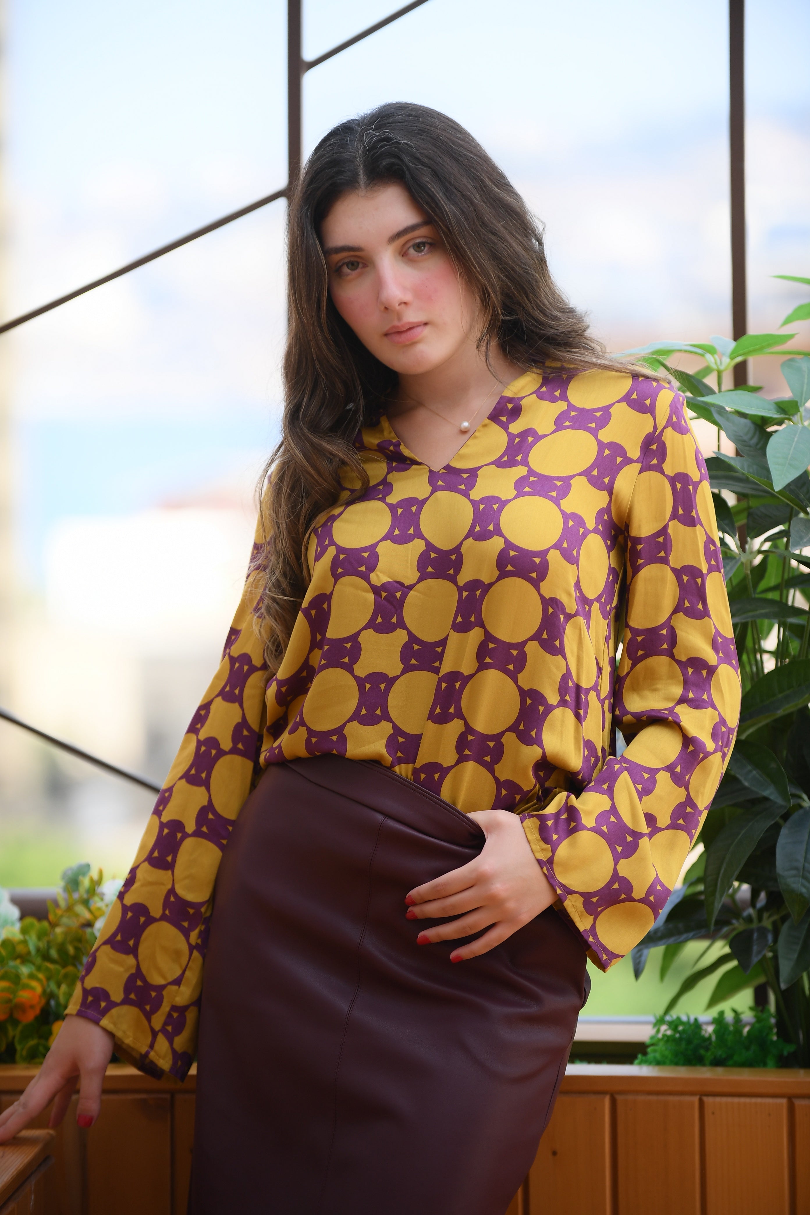 TUNICA BICOLOR GEOMETRIC DESIGNS