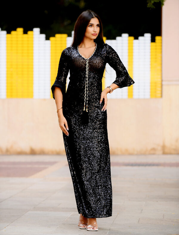 PAILLETTES LONG DRESS