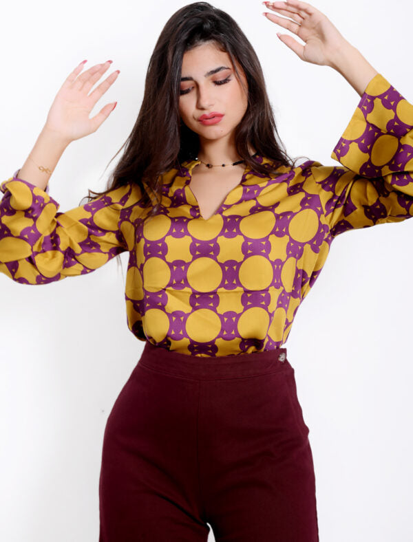 TUNICA BICOLOR GEOMETRIC DESIGNS